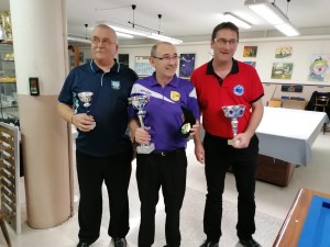 Finale Cadre N3 Champion MOUSSIT jacques 2ème FRANCHET christophe 3ème MAZURKIEWICZ Bernard